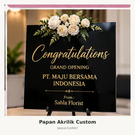 Papan Bunga Akrilik Sijunjung